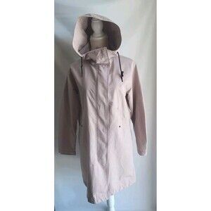 Everlane The Renew Anorak Women's Tan Hooded  Full Zip Outdoor Jacket Size XS